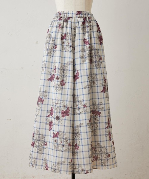 BEARDSLEY（ビアズリー）の「チェックフラワーパンツ（その他パンツ・レディース・イエロー/パープル・FREE）」の19枚目の写真