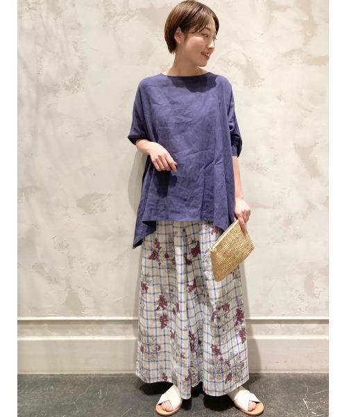 【美品】 ビアズリー フラワープリントパンツ BEARDSLEY（ビアズリー）の「花パネル フラワープリントパンツ