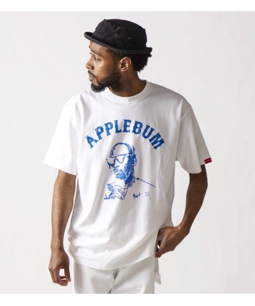 APPLEBUM（アップルバム）の「"Sketch" T-shirt（Tシャツ/カットソー・メンズ・オリーブ/ヘザーグレー/ホワイト・LARGE/SMALL/XX-LARGE/MEDIUM/X-LARGE）」の2枚目の写真