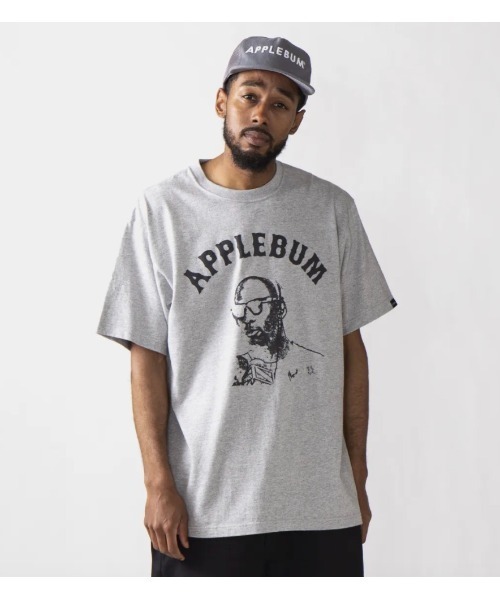 APPLEBUM（アップルバム）の「"Sketch" T-shirt（Tシャツ/カットソー・メンズ・オリーブ/ヘザーグレー/ホワイト・LARGE/SMALL/XX-LARGE/MEDIUM/X-LARGE）」の3枚目の写真