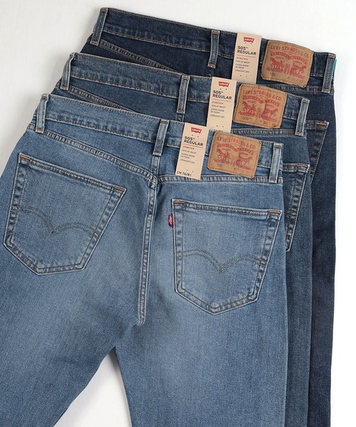 Levi's(リーバイス)の「【Levi’s/リーバイス】505 レギュラーストレート 5ポケットジーンズ(デニムパンツ・メンズ・ダークインディゴブルー/ライトインディゴブルー/ブルー系その他・32inch/30inch/34inch/36inch/31inch/33inch/28inch/29inch)」の3枚目の写真