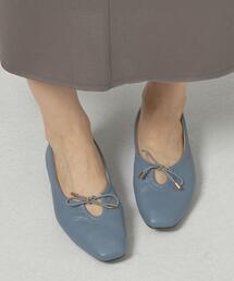 closet story | ＜closet story＞FL スクエアトゥ Uカットリボン フラットシューズ(その他シューズ)