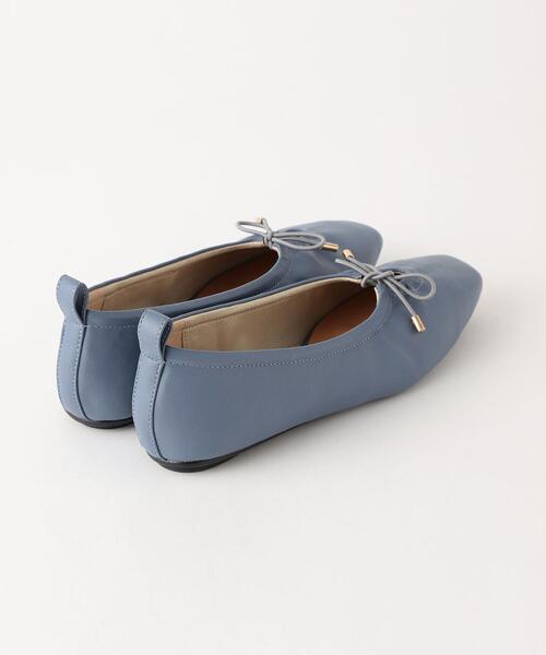 closet story（クローゼットストーリー）の「＜closet story＞FL スクエアトゥ Uカットリボン フラットシューズ（その他シューズ・レディース・ライトブルー/ブラック・23cm/23.5cm/24cm/24.5cm）」の6枚目の写真