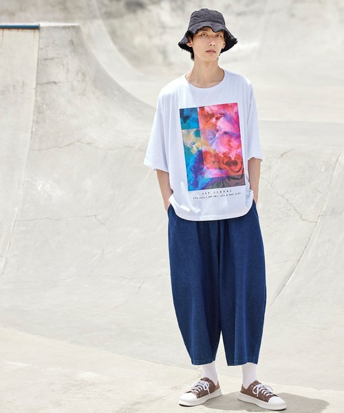 act'm（アクトム）の「【KAUAN OKAMOTO×act'mコラボ】アートグラフィックプリント　オーバーサイズＴシャツ（Tシャツ/カットソー・メンズ・ホワイト/ブラック・S/M/L）」の17枚目の写真