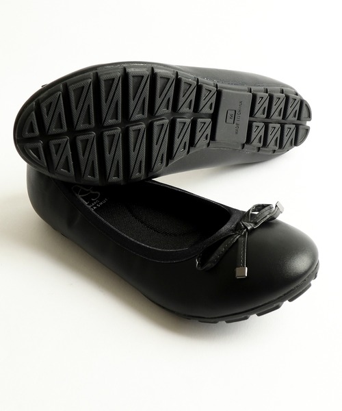 FUNALIVE（ファンアライブ）の「ポケッタブル防水バレーシューズ（バレエシューズ・レディース・ブラック/ベージュ・LL/L/S/M）」の7枚目の写真