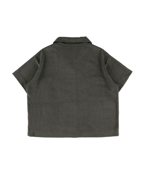 ALEXIA STAM（アリシアスタン）の「Terry Cloth Open Collar Shirt/テリークロスオープンカラーシャツ（シャツ/ブラウス・レディース・チャコールグレー/カーキ/モカ・FREE）」の21枚目の写真