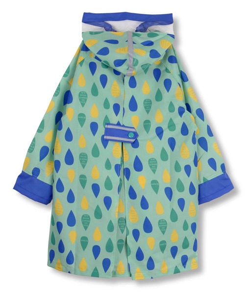 BRANSHES（ブランシェス）の「BOYレインドロップ柄レインコート（レインコート/ポンチョ・キッズ・グリーン・90cm/110cm/100cm/120cm/130cm）」の2枚目の写真