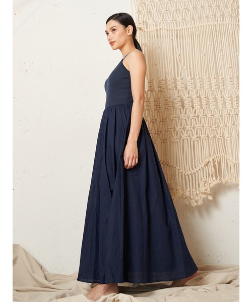 Vicente(ヴィセンテ)の「Carolin maxi onepiece(ワンピース・レディース・ブラウン/ネイビー/ブラック・FREE)」の5枚目の写真