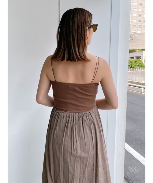 Vicente(ヴィセンテ)の「Carolin maxi onepiece(ワンピース・レディース・ブラウン/ネイビー/ブラック・FREE)」の7枚目の写真