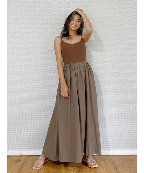 Vicente(ヴィセンテ)の「Carolin maxi onepiece(ワンピース・レディース・ブラウン/ネイビー/ブラック・FREE)」の11枚目の写真