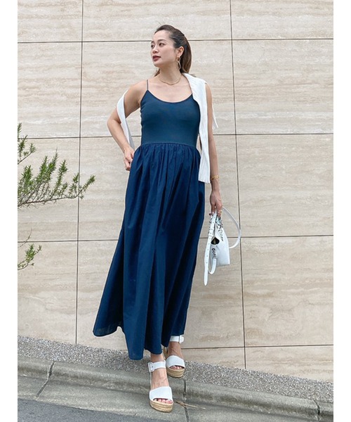Vicente(ヴィセンテ)の「Carolin maxi onepiece(ワンピース・レディース・ブラウン/ネイビー/ブラック・FREE)」の10枚目の写真