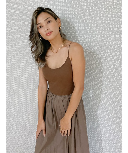 Vicente(ヴィセンテ)の「Carolin maxi onepiece(ワンピース・レディース・ブラウン/ネイビー/ブラック・FREE)」の9枚目の写真
