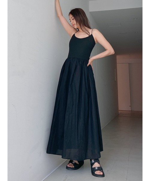 Vicente(ヴィセンテ)の「Carolin maxi onepiece(ワンピース・レディース・ブラウン/ネイビー/ブラック・FREE)」の16枚目の写真