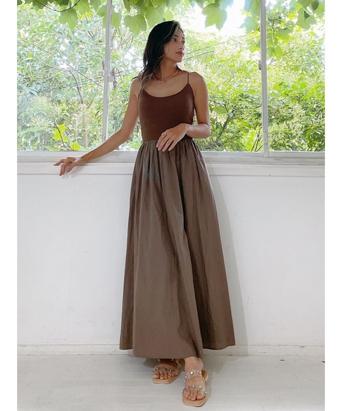 Vicente(ヴィセンテ)の「Carolin maxi onepiece(ワンピース・レディース・ブラウン/ネイビー/ブラック・FREE)」の21枚目の写真