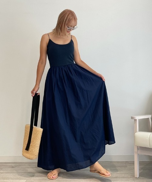 Vicente(ヴィセンテ)の「Carolin maxi onepiece(ワンピース・レディース・ブラウン/ネイビー/ブラック・FREE)」の19枚目の写真