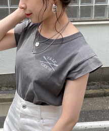 Chico | YALEロールアップノースリTシャツ(Tシャツ/カットソー)