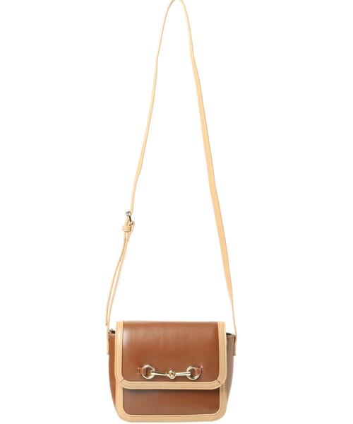 INGNI（イング）の「配色ビットフラップショルダーバッグ（トートバッグ・レディース・アイボリー系3/ブラック系その他2/ブラウン系3・ONE SIZE）」の4枚目の写真