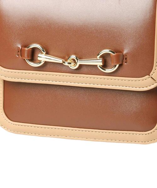 INGNI（イング）の「配色ビットフラップショルダーバッグ（トートバッグ・レディース・アイボリー系3/ブラック系その他2/ブラウン系3・ONE SIZE）」の7枚目の写真