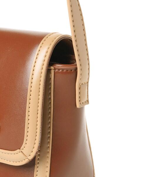 INGNI（イング）の「配色ビットフラップショルダーバッグ（トートバッグ・レディース・アイボリー系3/ブラック系その他2/ブラウン系3・ONE SIZE）」の8枚目の写真