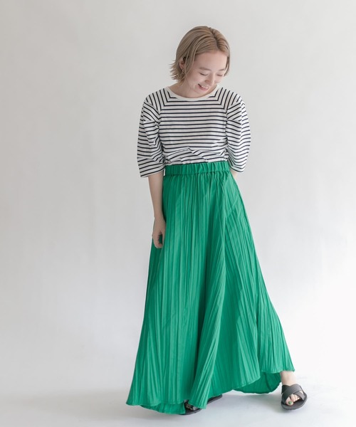 KBF（ケイビーエフ）の「ボリュームワッシャー加工スカート（スカート・レディース・グリーン/ブラウン/ホワイト系その他・ONE）」の8枚目の写真