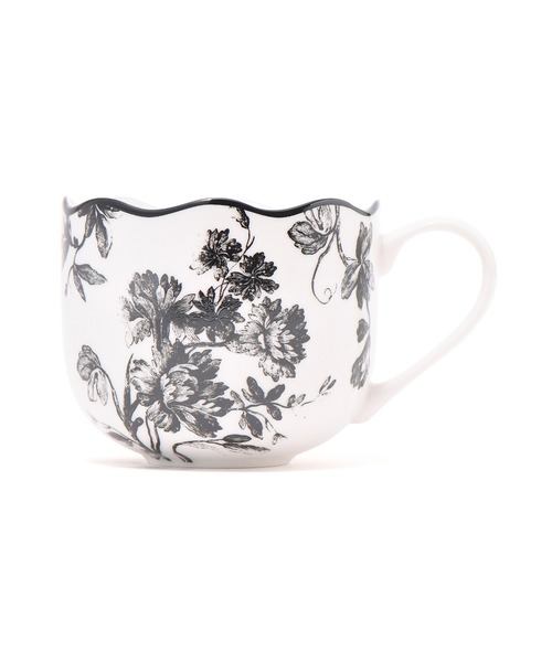 Francfranc(フランフラン)の「クラシックフラワー カップ&ソーサー ブラック(食器・レディース・ブラック・FREE)」の6枚目の写真