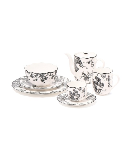 Francfranc(フランフラン)の「クラシックフラワー カップ&ソーサー ブラック(食器・レディース・ブラック・FREE)」の10枚目の写真