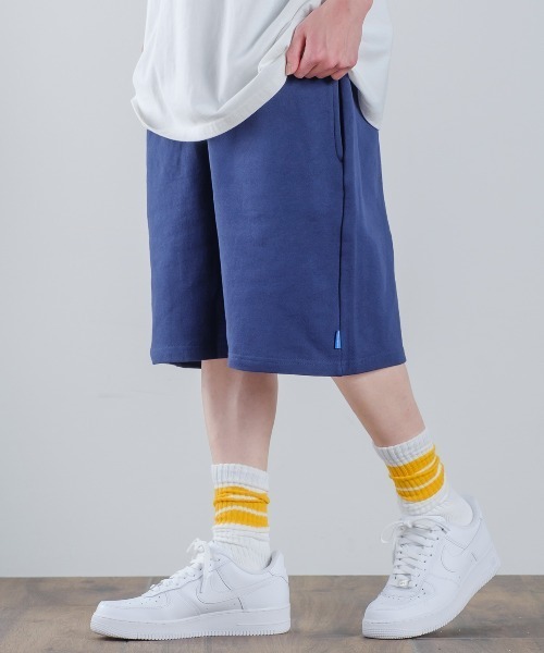 SIDEWAY STANCE（サイドウェイスタンス）の「【SIDEWAY STANCE】バルーンシルエット スウェット ショートパンツ（スウェットパンツ・メンズ・ブラック/ネイビー/杢グレー・MEDIUM/X-LARGE/LARGE）」の3枚目の写真