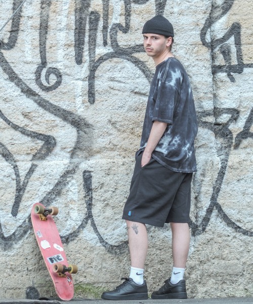 SIDEWAY STANCE（サイドウェイスタンス）の「【SIDEWAY STANCE】バルーンシルエット スウェット ショートパンツ（スウェットパンツ・メンズ・ブラック/ネイビー/杢グレー・MEDIUM/X-LARGE/LARGE）」の22枚目の写真