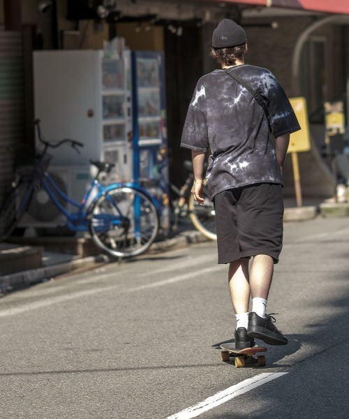 SIDEWAY STANCE（サイドウェイスタンス）の「【SIDEWAY STANCE】バルーンシルエット スウェット ショートパンツ（スウェットパンツ・メンズ・ブラック/ネイビー/杢グレー・MEDIUM/X-LARGE/LARGE）」の12枚目の写真