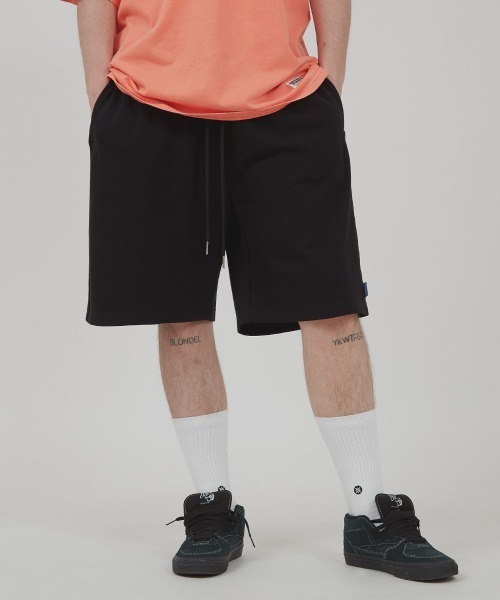 SIDEWAY STANCE（サイドウェイスタンス）の「【SIDEWAY STANCE】バルーンシルエット スウェット ショートパンツ（スウェットパンツ・メンズ・ブラック/ネイビー/杢グレー・MEDIUM/X-LARGE/LARGE）」の19枚目の写真