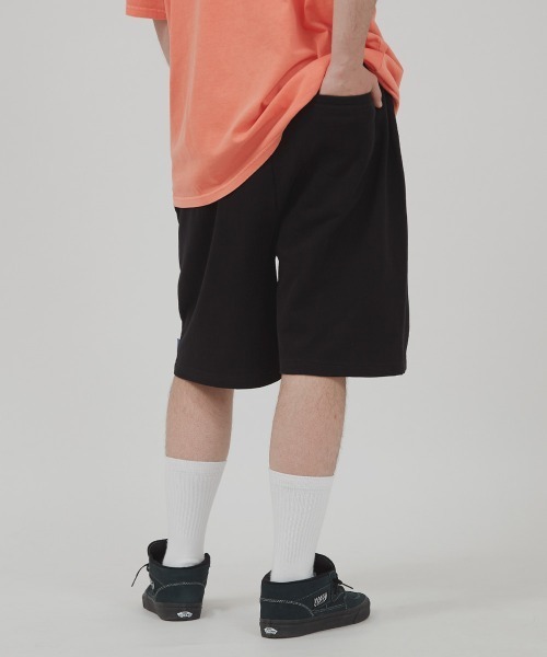 SIDEWAY STANCE（サイドウェイスタンス）の「【SIDEWAY STANCE】バルーンシルエット スウェット ショートパンツ（スウェットパンツ・メンズ・ブラック/ネイビー/杢グレー・MEDIUM/X-LARGE/LARGE）」の8枚目の写真