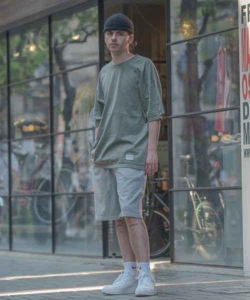 SIDEWAY STANCE（サイドウェイスタンス）の「【SIDEWAY STANCE】バルーンシルエット スウェット ショートパンツ（スウェットパンツ・メンズ・ブラック/ネイビー/杢グレー・MEDIUM/X-LARGE/LARGE）」の17枚目の写真