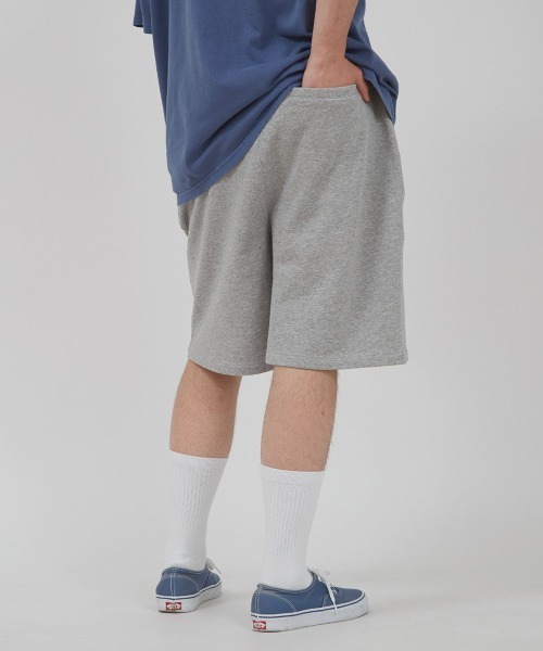 SIDEWAY STANCE（サイドウェイスタンス）の「【SIDEWAY STANCE】バルーンシルエット スウェット ショートパンツ（スウェットパンツ・メンズ・ブラック/ネイビー/杢グレー・MEDIUM/X-LARGE/LARGE）」の16枚目の写真