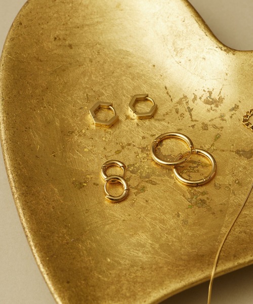 Diliraba（ディリラバ）の「【Diliraba】サージカルステンレス ミニモチーフ フープピアスセット（ピアス（両耳用）・レディース・ゴールド/シルバー・FREE）」の16枚目の写真