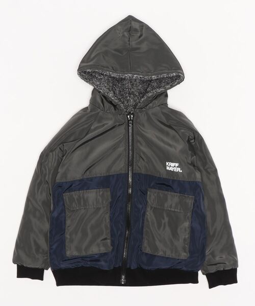 KRIFF MAYER Kid's Collection(クリフメイヤーキッズコレクション)の「ひっくりパーカー(その他アウター・キッズ・ネイビー/ブラック/ダークグレー・140/150/170/160/130/120)」の7枚目の写真