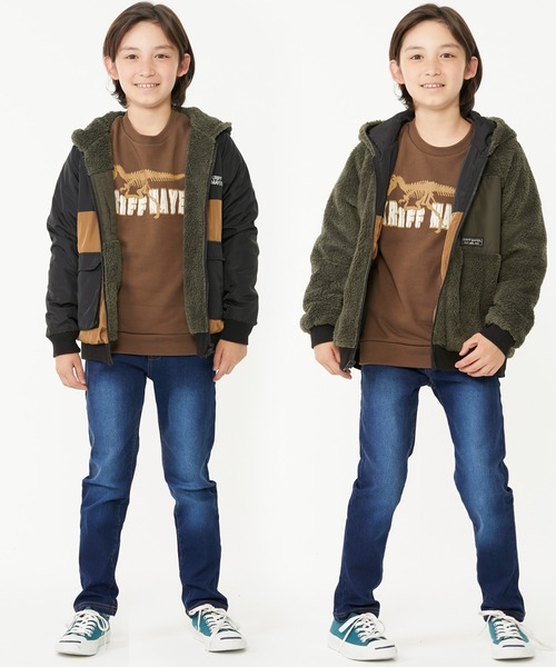 KRIFF MAYER Kid's Collection(クリフメイヤーキッズコレクション)の「ひっくりパーカー(その他アウター・キッズ・ネイビー/ブラック/ダークグレー・140/150/170/160/130/120)」の11枚目の写真