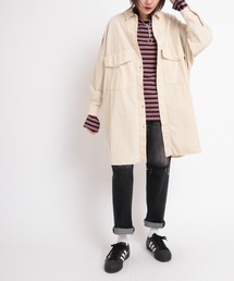 B2656 ダブルハピネスBIGミリタリーシャツ