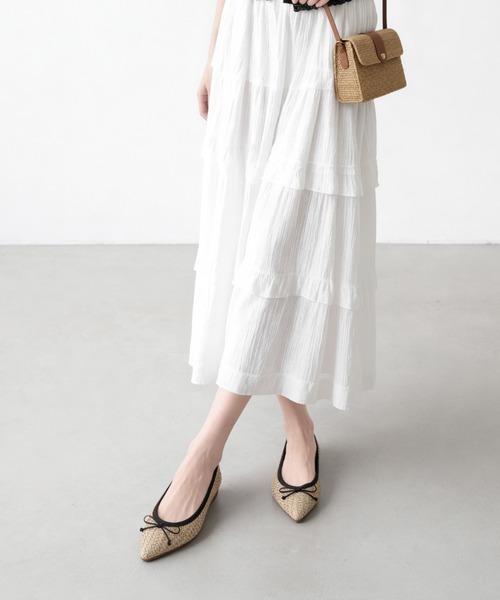 MAMIAN（マミアン）の「ポインテッドトゥ バレエシューズ（バレエシューズ・レディース・ブラック/ネイビー/レッド/キャメル/シルバー/ベージュ系その他/ブラウン系その他/ブラック系その他/ホワイト系その他/ブラック系その他3/ナチュラル/ブラック系その他2/ブラック系その他4/グレイッシュベージュ/パイソン・22.5cm/23.5cm/23.0cm/24.0cm/25.0cm/21.5cm/22.0cm/24.5cm/25.5cm/26.0cm）」の8枚目の写真