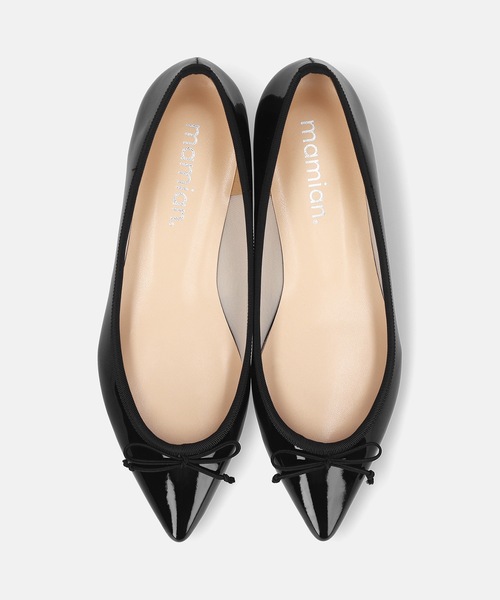 MAMIAN（マミアン）の「ポインテッドトゥ バレエシューズ（バレエシューズ・レディース・ブラック/ネイビー/レッド/キャメル/シルバー/ベージュ系その他/ブラウン系その他/ブラック系その他/ホワイト系その他/ブラック系その他3/ナチュラル/ブラック系その他2/ブラック系その他4/グレイッシュベージュ/パイソン・22.5cm/23.5cm/23.0cm/24.0cm/25.0cm/21.5cm/22.0cm/24.5cm/25.5cm/26.0cm）」の19枚目の写真