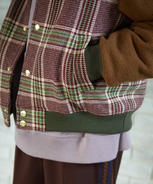 TAUPE（トープ）の「TAUPE/トープ/Vintage Check Stadium Jacket