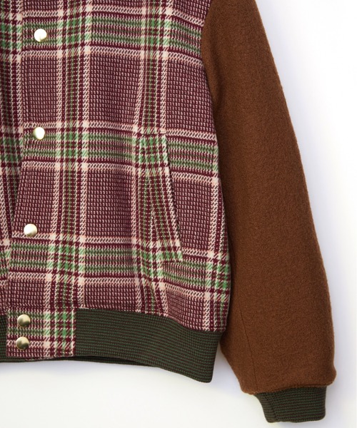 TAUPE（トープ）の「TAUPE/トープ/Vintage Check Stadium Jacket