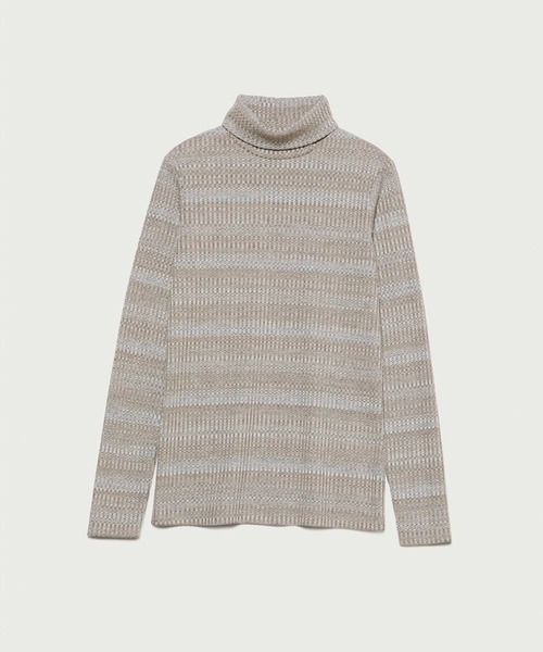 SISLEY(シスレー)の「ボーダータートルネック長袖カットソー(Tシャツ/カットソー・レディース・マルチ/ダークグレー/グレー・MEDIUM/SMALL/X-SMALL)」の16枚目の写真