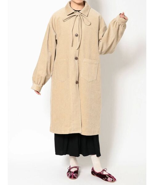 merry jenny（メリージェニー）の「コールリボンステンカラーコート（ステンカラーコート・レディース・ブラック/ベージュ/カーキ・FREE）」の13枚目の写真