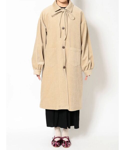 merry jenny（メリージェニー）の「コールリボンステンカラーコート（ステンカラーコート・レディース・ブラック/ベージュ/カーキ・FREE）」の10枚目の写真