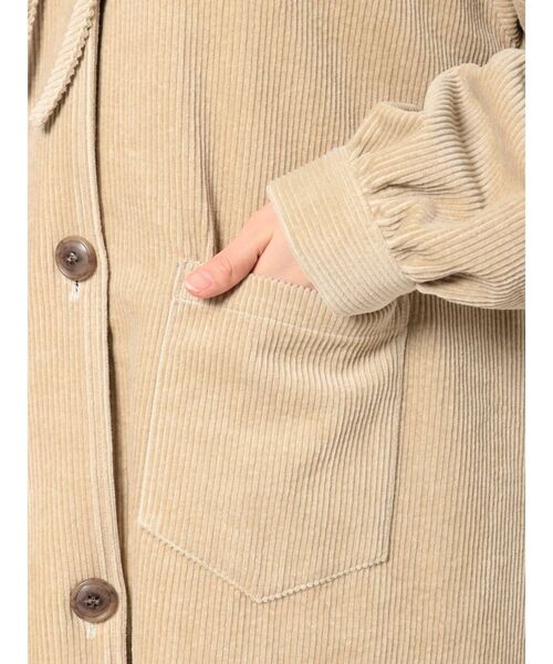 merry jenny（メリージェニー）の「コールリボンステンカラーコート（ステンカラーコート・レディース・ブラック/ベージュ/カーキ・FREE）」の6枚目の写真