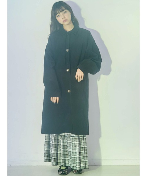 merry jenny（メリージェニー）の「コールリボンステンカラーコート（ステンカラーコート・レディース・ブラック/ベージュ/カーキ・FREE）」の2枚目の写真