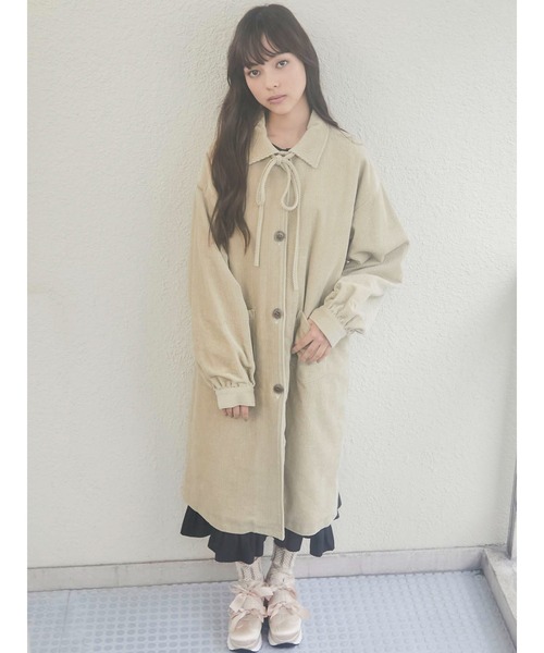 merry jenny（メリージェニー）の「コールリボンステンカラーコート（ステンカラーコート・レディース・ブラック/ベージュ/カーキ・FREE）」の18枚目の写真