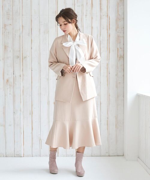 MAJESTIC LEGON（マジェスティックレゴン）の「クラシックハイウエストスカート（スカート・レディース・アイボリー/ブラウン系その他2/モカ・SMALL/MEDIUM）」の10枚目の写真