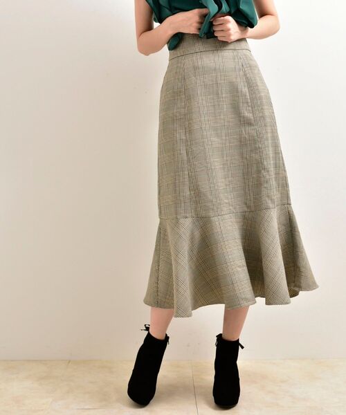 MAJESTIC LEGON（マジェスティックレゴン）の「クラシックハイウエストスカート（スカート・レディース・アイボリー/ブラウン系その他2/モカ・SMALL/MEDIUM）」の12枚目の写真