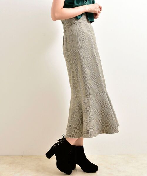 MAJESTIC LEGON（マジェスティックレゴン）の「クラシックハイウエストスカート（スカート・レディース・アイボリー/ブラウン系その他2/モカ・SMALL/MEDIUM）」の13枚目の写真